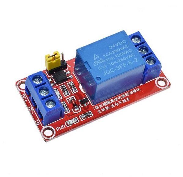 Modulo rele 24V 1 canal con octoacoplador