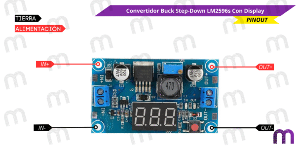 Convertidor Buck Step-Down LM2596s Con Display - Imagen 5