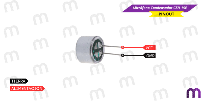 servomotor Micrófono Condensador CZN-15E
