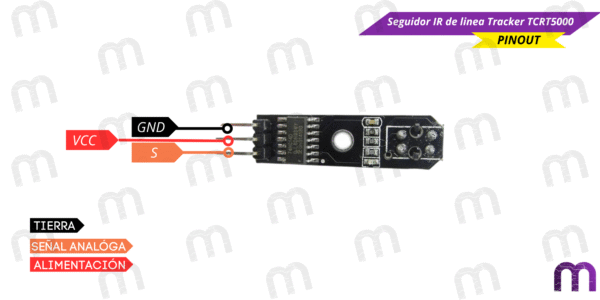 Seguidor IR de linea Tracker TCRT5000 - Imagen 7
