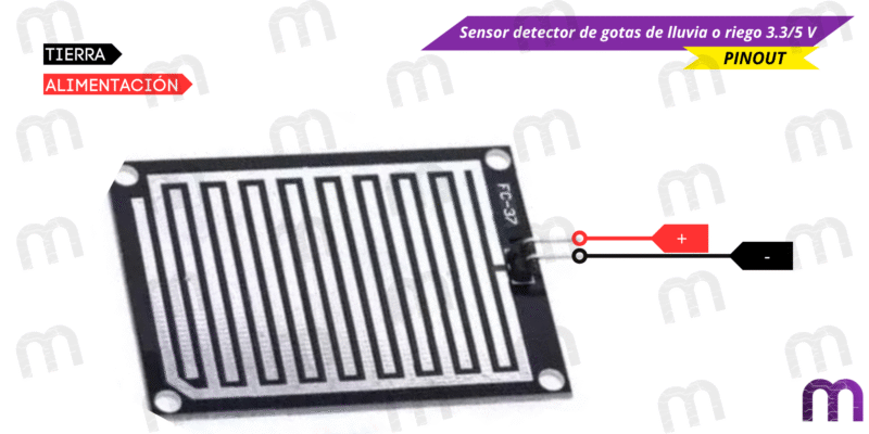 agua Sensor detector de gotas de lluvia o riego 3.3/5 V