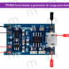 TP4056 controlador y protector de carga para batería 18650 Tipo C Micro Mini - Imagen 6