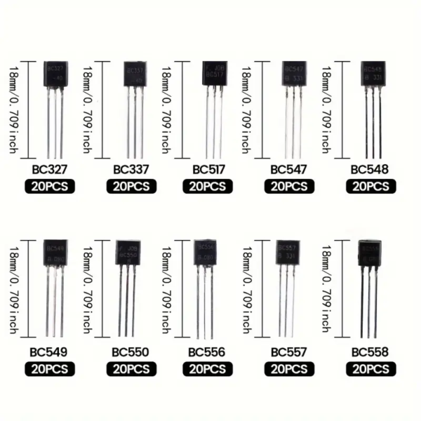 Pack 200 transistores TO-92 10 Valores - Imagen 4