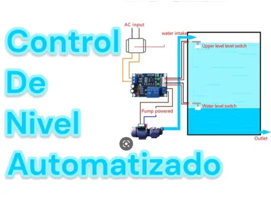control de nivel de estanque automatico