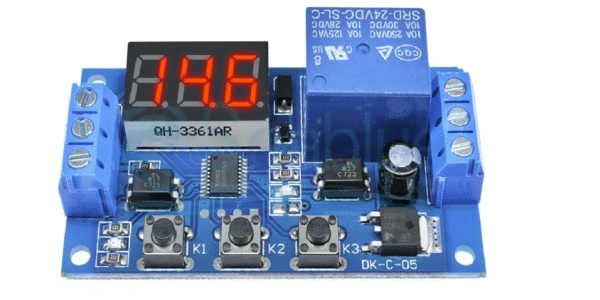 Módulo de relé de retardo digital de doble LED de 12 V