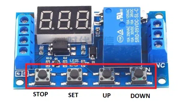 Módulo Relé Temporizador De Retardo Con Micro USB 6-30 V - Imagen 2