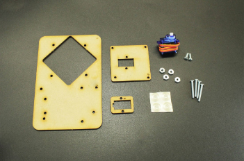 Brazo Robot Acrílico Componentes Paso 1