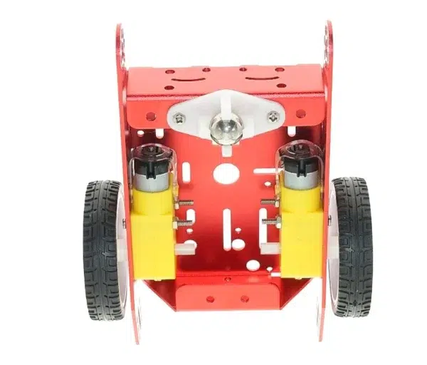 Kit auto chasis de robot inteligente de aluminio rojo