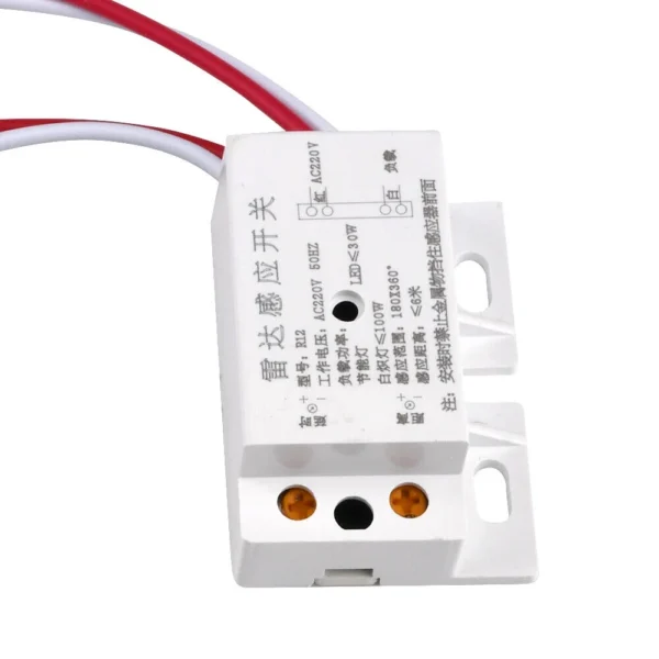 Sensor Detector De Movimiento PIR 220V AC 50Hz - Imagen 4