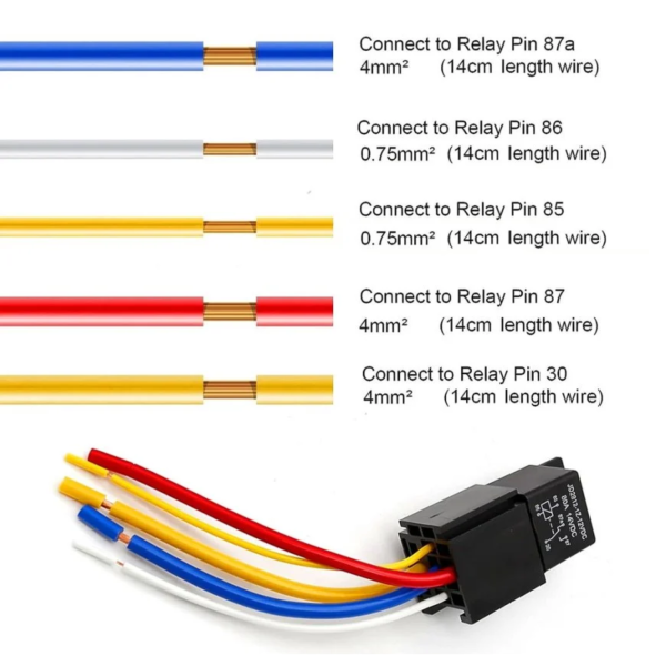 Conector Relé 5pin para Auto - Imagen 3