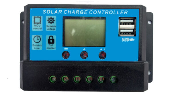 Controlador de Carga Inteligente para Panel Solar 12/24V 10A