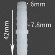 Acople Para Manguera 6mm