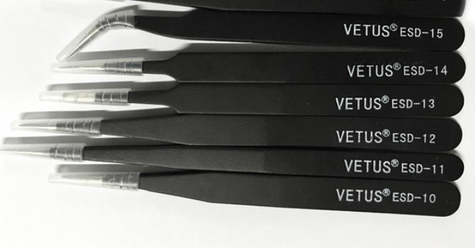 Kit 6 Pinzas antimagnéticas antiestáticas VETUS
