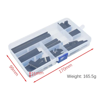 dimensiones Kit Pines Header 2.54mm Shield 4-6-8-10-12-16-20-40pin