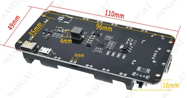 dimensiones Módulo Power Bank con 2 Pilas 18650 2