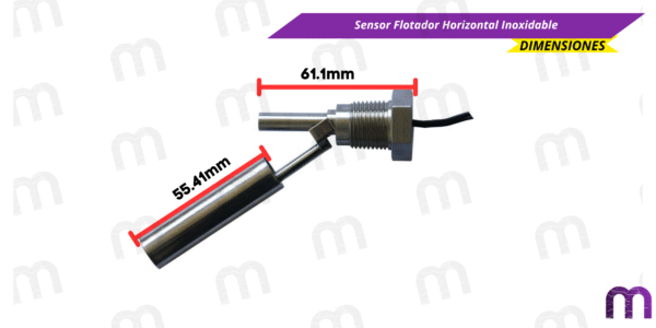 Sensor Flotador Horizontal Inoxidable - Imagen 4