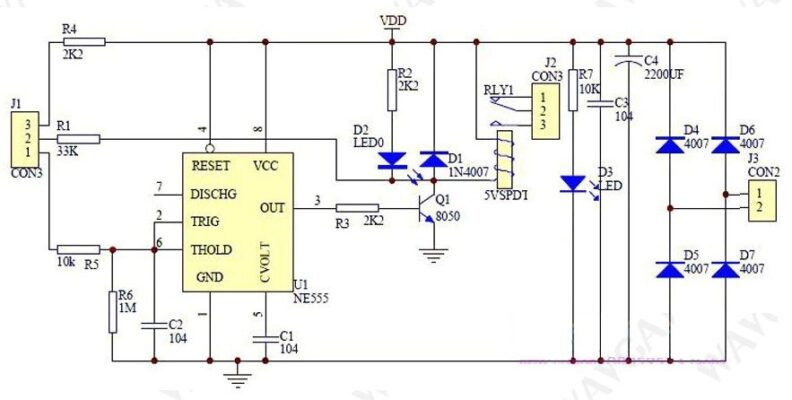 esquematico Kit Módulo Controlador Sensor Nivel de Agua DIY Automático
