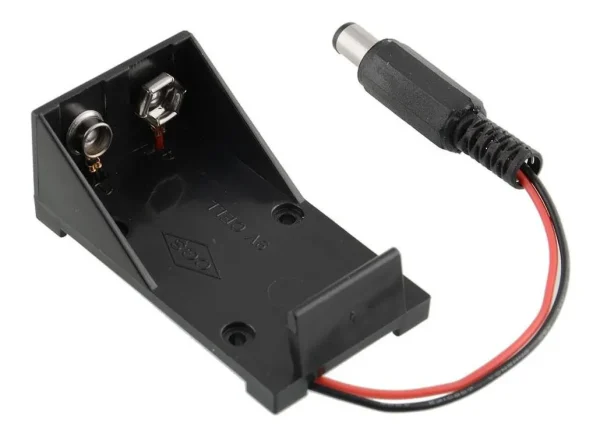 Porta Bateria 9v con jack
