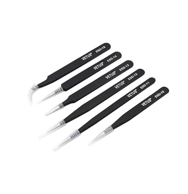 Kit 6 Pinzas antimagnéticas antiestáticas VETUS